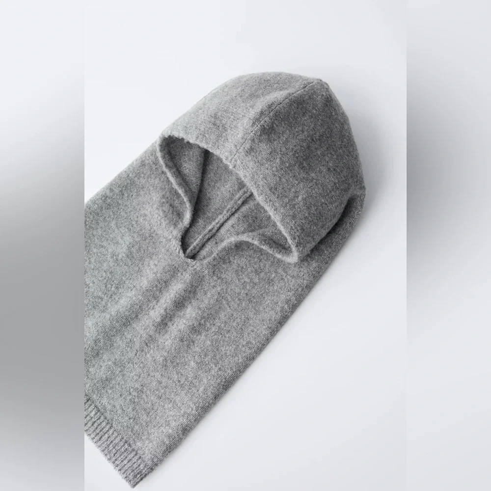 Zara Gray Marl Knit Balaclava- Size 6-14 yrs old NWT